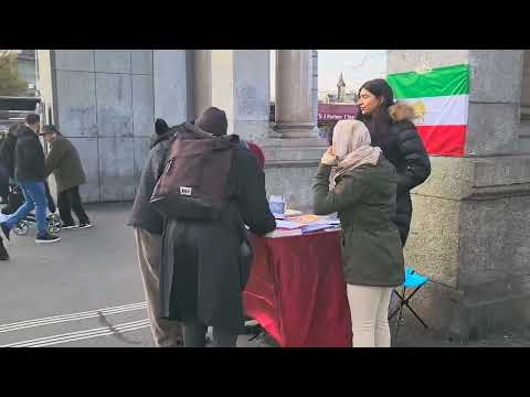 لوتزرن سوییس - ایرانیان آزاده با برپایی میز کتاب با قیام سراسری اعلام همبستگی کردند ۸آذر