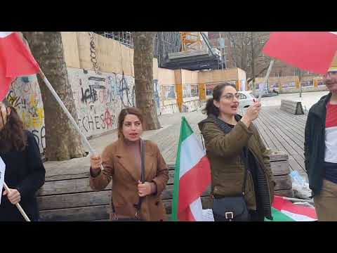 فرایبورگ - آکسیون همبستگی با قیام و کانونهای شورشی توسط ایرانیان آزاده و حامیان مجاهدین -۲۶فروردین