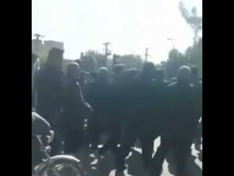 خوراسگان - تظاهرات مردم با شعار مرگ بر این دولت مردم فریب ۲۷آبان