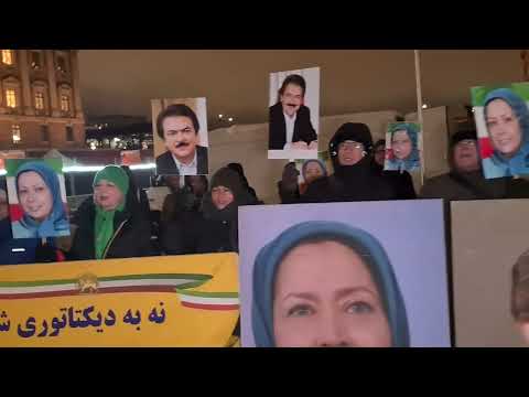 استکهلم - تظاهرات ایرانیان آزاده در اعتراض به اقدامات سرکوبگرانه قضاییه جلادان علیه مجاهدین ۲۱آذر