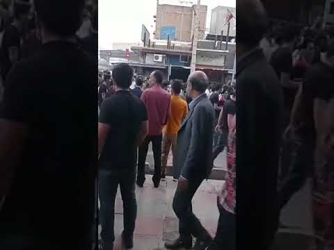 مسجد سلیمان  هم بخاطر گرانی اجناس  دوشنبه ۱۹ اردیبهشت شعار «توپ تانک فشفشه خامنه ای کشته شه »
