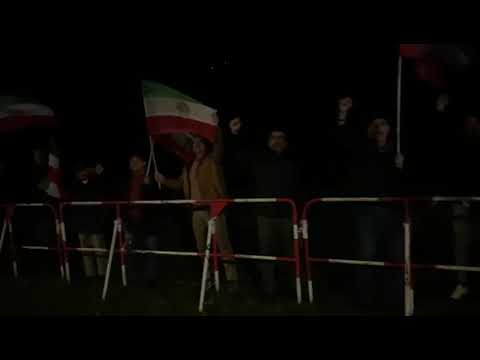 تظاهرات ایرانیان آزاده در هامبورگ در اعتراض به آتش سوزی و انفجار در زندان اوین ۲۳مهرماه
