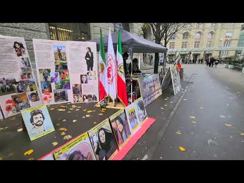 سنت گالن سوئیس - برگزاری نمایشگاه تصاویر شهیدان قیام توسط ایرانیان آزاده - سوم آذر ۱۴۰۲