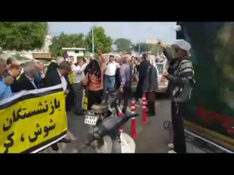 تجمع احتجاجي لمتقاعدي الضمان الاجتماعي بمدينة شوش