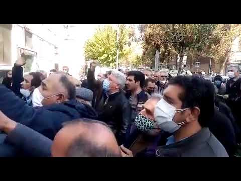 تجمع اعتراضی رانندگان بخش خصوصی شرکت واحد تهران
