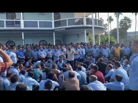 فيديو اليوم الثاني للمسيرة الاحتجاجية لعمال المجموعة الوطنية لصناعة الصلب الإيرانية في الأهواز