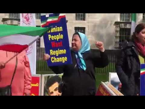 مظاهرة أنصار المقاومة الإيرانية في لندن احتجاجا على الإعدامات الجائرة لنظام الملالي 18مايو 2023