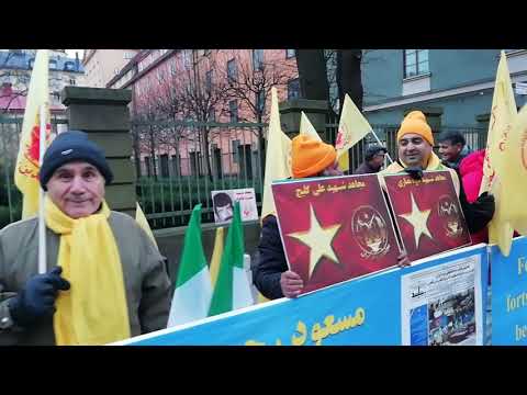تظاهرات ایرانیان آزاده و هواداران مجاهدین در استکهلم