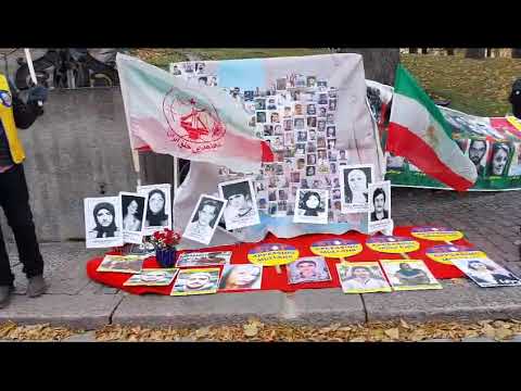 ترکو - تظاهرات ایرانیان آزاده و هواداران سازمان مجاهدین در همبستگی با قیام سراسری - ۶آبان