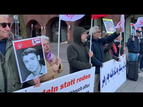 هامبورگ-آکسیون همبستگی با قیام و کانونهای شورشی توسط ایرانیان آزاده و حامیان مجاهدین-۳۰فروردین