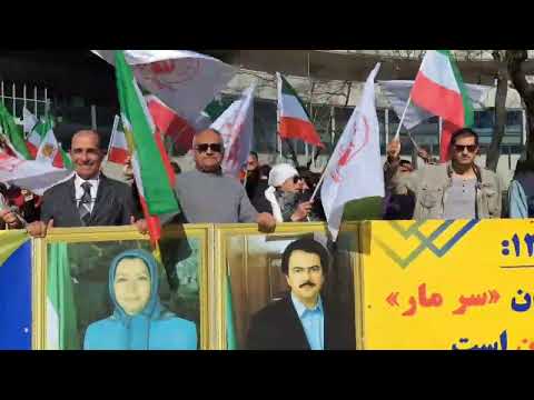 وین - تظاهرات ایرانیان آزاده مقابل آژانس اتمی علیه فعالیتهای اتمی رژیم آخوندی - ۱۴اسفند