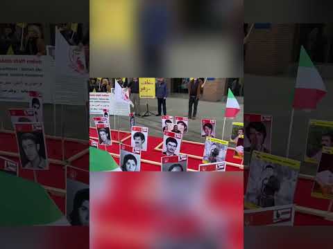 مظاهرة أنصار المقاومة الإيرانية في هامبورغ احتجاجا على الإعدامات الجائرة لنظام الملالي 19مايو 2023