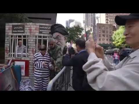گزارش تصویری اپا از تظاهرات ایرانیان آزاده علیه رژیم آخوندی مقابل سازمان ملل در نیویورک