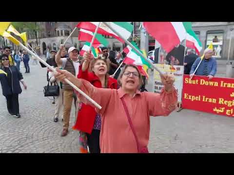 امستردام -ابتهاج وفرحة للمواطنين الإيرانيين في مختلف البلدان لهلاك إبراهيم رئيسي جزار عام 1988