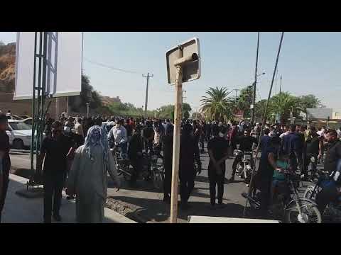 راهپیمایی و تجمع اعتراضی کارگران هفت‌تپه در خیابانهای شوش در ششمین روز از اعتصاب