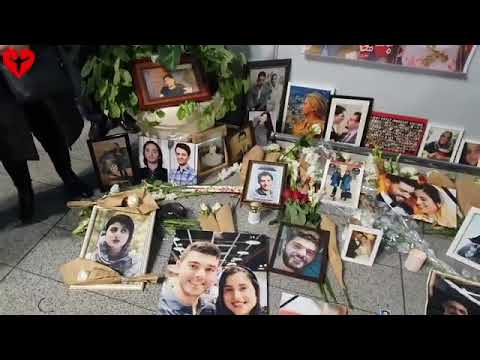 تجمع خانواده قربانیان هواپیمای اوکرینی