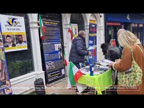 Winchester, England—February 16: Iranians Organize an Exhibition to Support the Iranian Revolution.