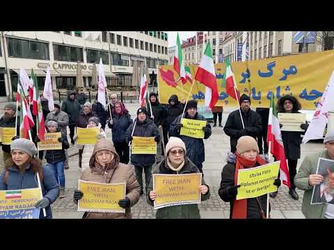 یوتوبوری--تظاهرات ایرانیان در همبستگی با قیام و فراخوان به لیست گذاری تروریستی سپاه پاسداران
