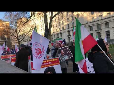 تظاهرات ایرانیان در همبستگی با قیام و فراخوان به لیست گذاری تروریستی سپاه پاسداران- لندن