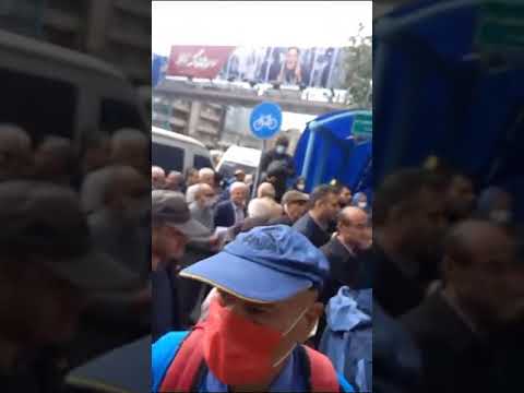 مقطع فيديو عن تجمع احتجاجي للمتقاعدين في #طهران اليوم #الثلاثاء 21 نوفمبر