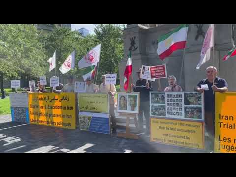 آکسیون ایرانیان آزاده درمونترال در حمایت از قیام سراسری مردم ایران -۵شهریور