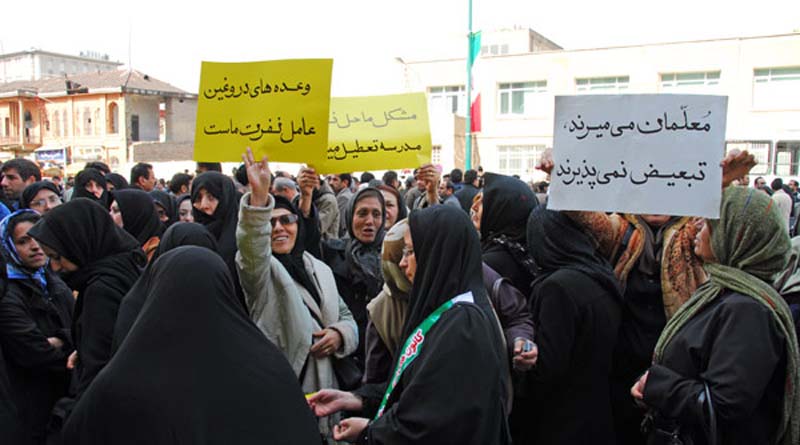 صورة للمظاهرات ضد نظام الملالي في ايران صورة للمظاهرات ضد نظام الملالي في ايران