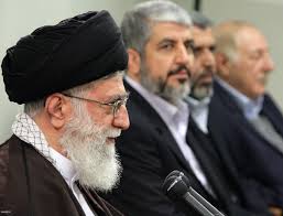الملا علي خامنئي و خالد مشعل في طهران