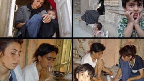 صورة عن الفقر و الادمان في ايران