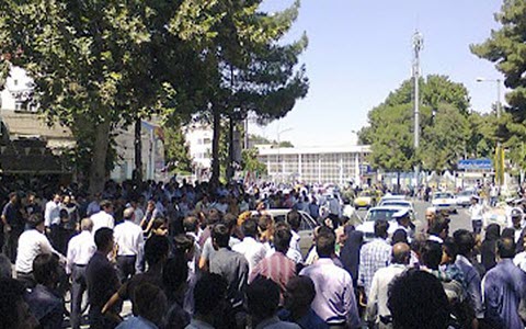 صورة عن احتجاجات في ايران 