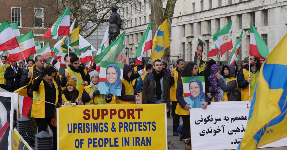 المظاهرات المناهضة لمشاركة وزير خارجية نظام الملالي جواد ظريف في المؤتمر الأمني في ميونخ