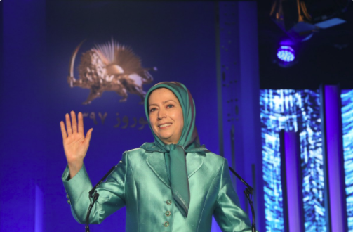 السيدة مريم رجوي الرئىسة المنتخبة من قبل المقاومة الايرانية في البانيا بمناسبة العام الايراني الجديد