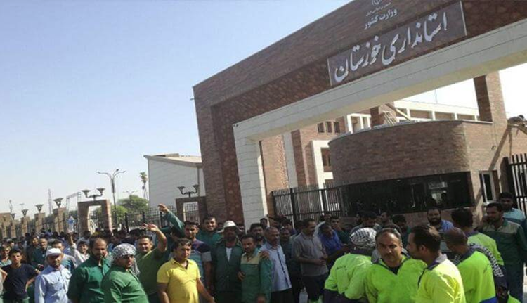 احتجاجات عمال البلدية بمدينة كوت عبدالله