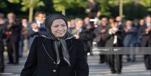أسوشيتدبرس وغيتي ايميج: أشرف – ألبانيا، مريم رجوي تقف وقفة احترام لمرجان