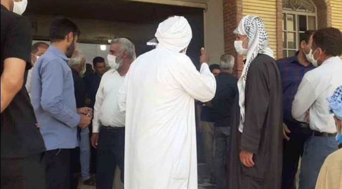 تجمع احتجاجي لمزارعي قرية صالح داوود في شوش