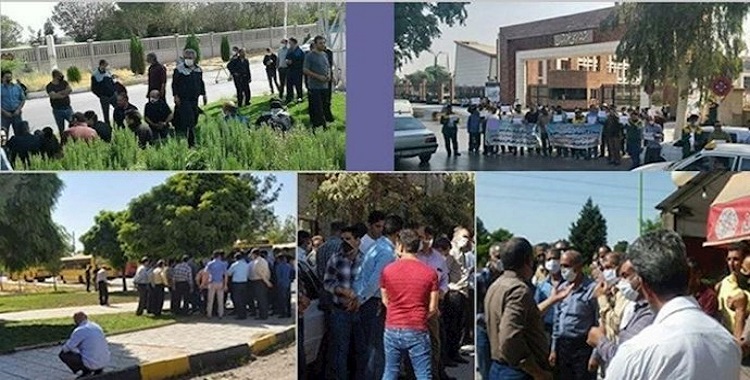 استمرار الإحتجاجات في إيران .. صور و فیدیوهات