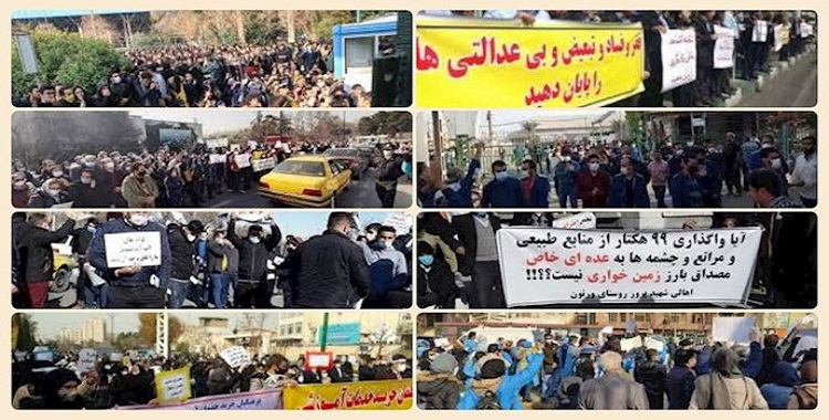 توسع نطاق الاحتجاجات في إيران .. 286 حركات احتجاجية في يناير 2021