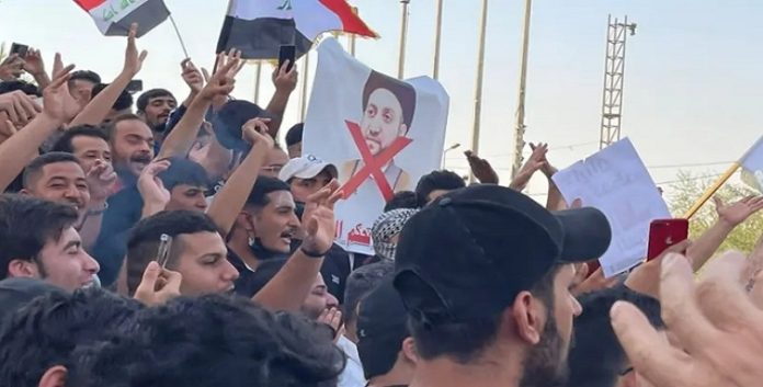 بشعار”إيران لن تحكم العراق”.. مظاهرة في بغداد ضد نظام الملالي