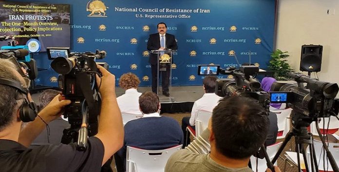 في إيجازً صحفيً للمقاومة الایرانیة في واشنطن – جعفر زاده يكشف عجز اليات القمع المستخدمة ضد المنتفضين الايرانيين