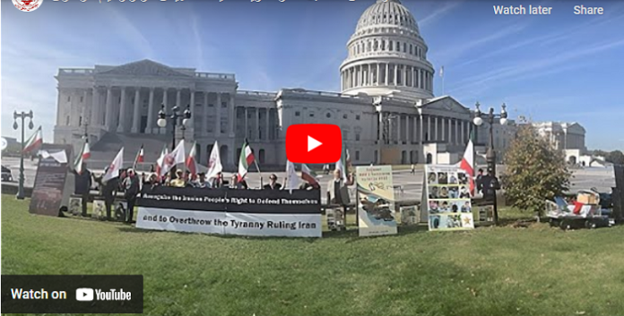 واشنطن – انصار مجاهدي خلق یعرضون معرض لصور شهداء الانتفاضة الإيرانية أمام الكونجرس الأمريكي