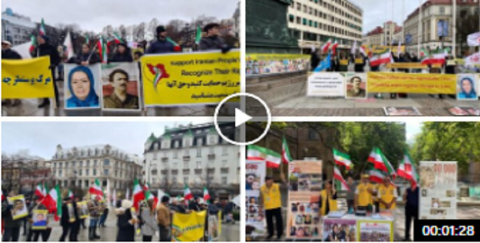 تضامناً مع انتفاضة الشعب الإيراني مظاهرة أنصار مجاهدي خلق في يوتوبوري وأوسلو وسيدني