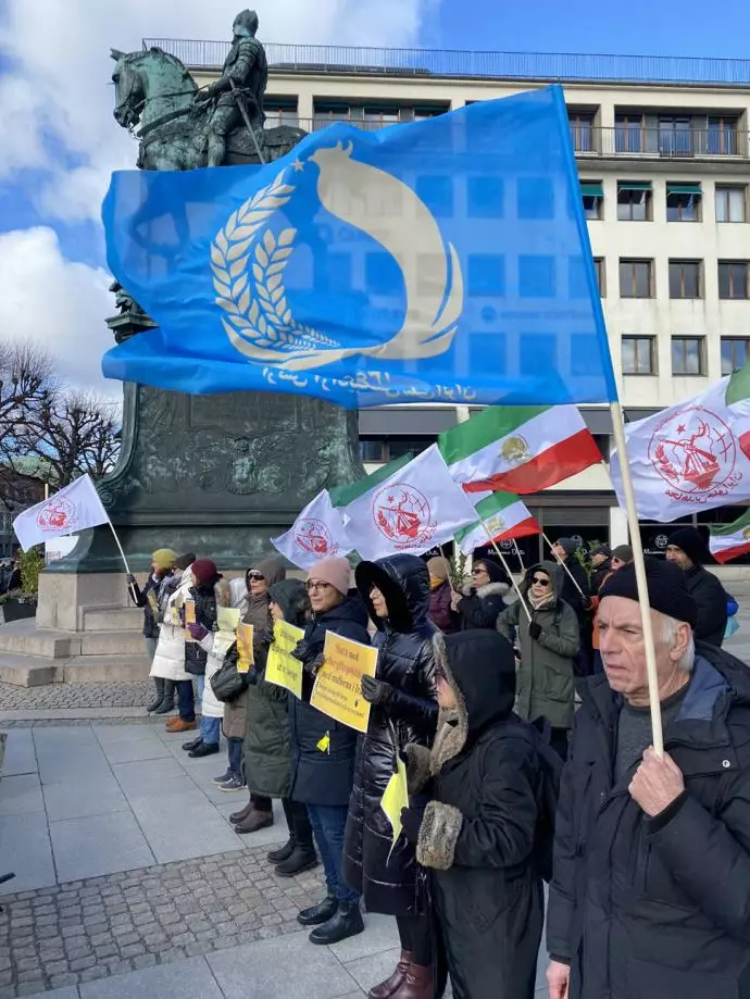 دعماَ للانتفاضة في إيران، مظاهرة أنصار مجاهدي خلق يوتوبوري