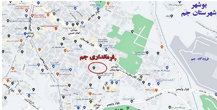 شباب الانتفاضة يهاجمون مقر القائممقامية في مدينة جم بمحافظة بوشهر جنوبي إيران