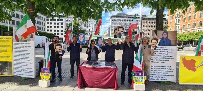 تضامنا مع انتفاضة الشعب الإيراني، مظاهرة الإيرانيين احرار و انصار مجاهدي خلق في ستوكهولم