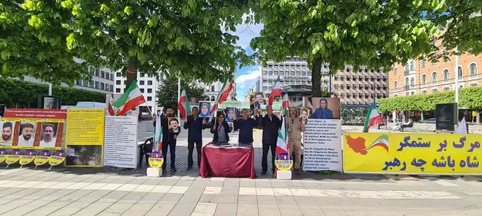 تضامنا مع انتفاضة الشعب الإيراني، مظاهرة الإيرانيين احرار و انصار مجاهدي خلق في ستوكهولم