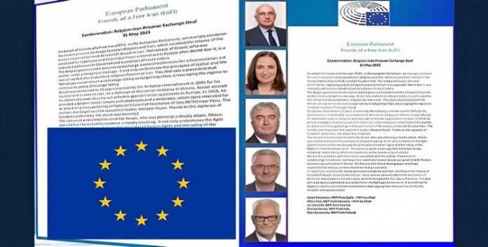 مجموعة أصدقاء إيران الحرة في البرلمان الأوروبي تدین صفقة تبادل السجناء بين إيران وبلجيكا