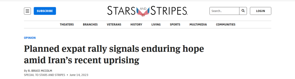 بروس ماكولم: المسيرات المخطط لها للإيرانيين في باريس في الذكرى تأسیس المجلس الوطني للمقاومة الإيرانية تظهر الإيمان العميق بالانتفاضة في إيران