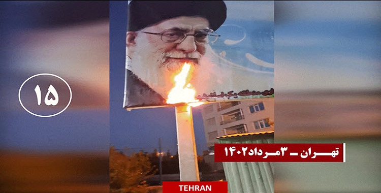 23 عملية خارقة ينفذها شباب الانتفاضة في مختلف مدن إيران تستهدف قواعد للحرس والباسيج والقضاء وحوزات الملالي لنشر الجهل والجريمة