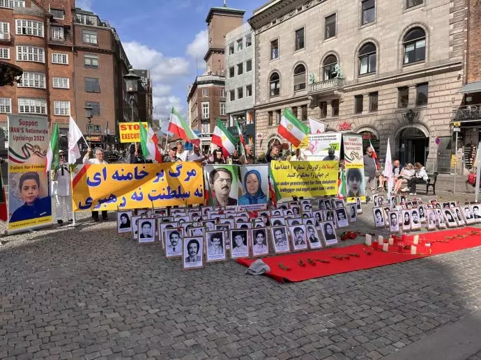 دعماَ لانتفاضة الشعب الإيراني وقفة لإيرانيين احرار و انصار مجاهدي خلق في كوبنهاجن، الدنيمارك