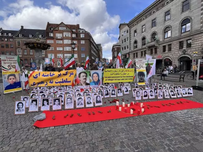 دعماَ لانتفاضة الشعب الإيراني وقفة لإيرانيين احرار و انصار مجاهدي خلق في كوبنهاجن، الدنيمارك