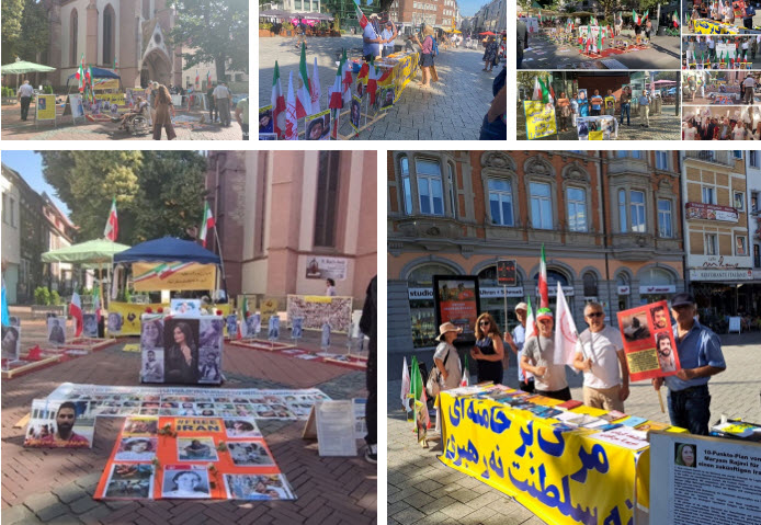 احتفالات لانطلاقة العامالـ 59 لتأسيس منظمة مجاهدي خلق في مدن أوتوبوري، روما، بون، كالسروه، غوتنغن، آخن ومونستر